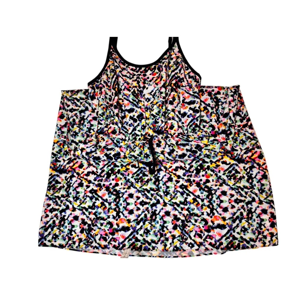 ATHLETA Size XXS Multicolor Sunbeam Easy Breezy Midi Dress Spaghetti Straps Adj - Picture 7 of 13